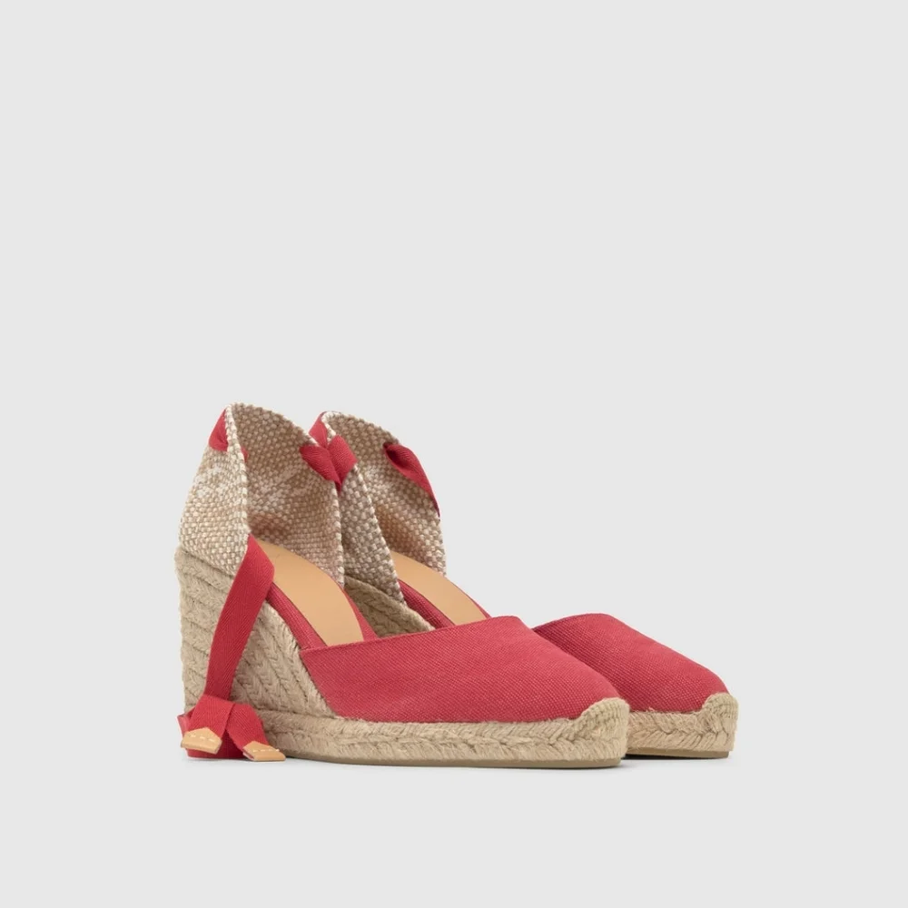Castañer Carina Canvas Espadrille Wedges - Picture 2 of 10